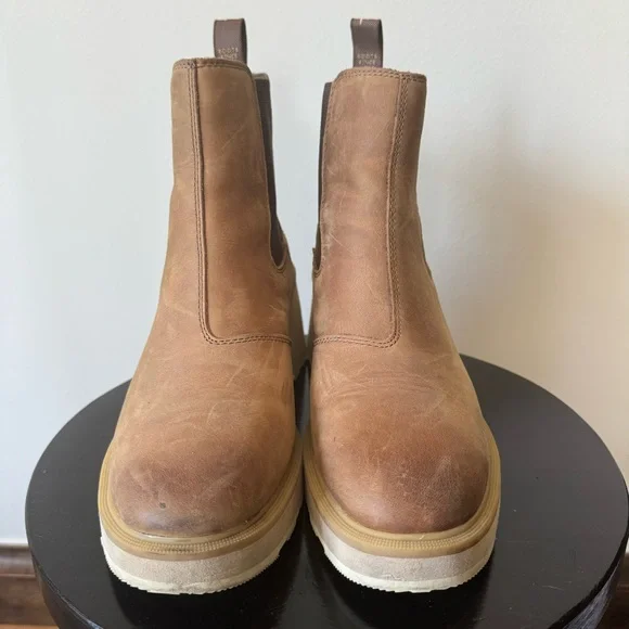 Sorel Hi-Line™ Heel Chelsea Brown Umber Boots Size 9.5 Women’s - Picture 3 of 8